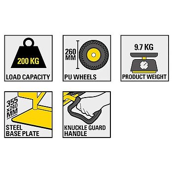 Візок транспортувальний Stanley 200 кг (SXWT-HT522)