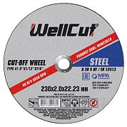 Круг отрезной по металлу WellCut 230x2,0x22,23мм (WCM11510)