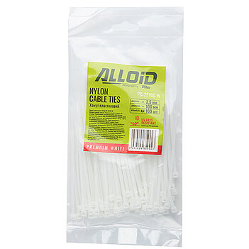 Хомут нейлоновий Alloid 2,5 х 100 мм 100 шт. (PC-25100 W)