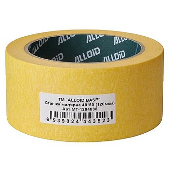 Лента малярная Alloid Base 48 мм х 50 м желтая (MT-1204835)
