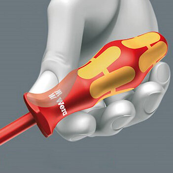 Отвертка шлицевая диэлектрическая WERA 160 I SL3,0 x 100 мм VDE 1000V (05006105001)