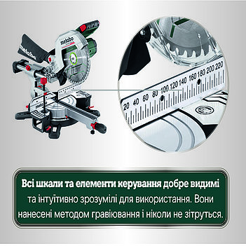 Пила торцовочная аккумуляторная Metabo KGS 18 LTX BL 254 (614254810)