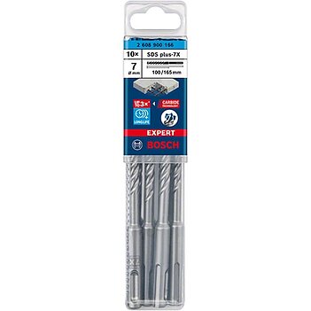 Бур по бетону Bosch SDS-Plus-7Х 7x100x165 мм 10 шт. (2608900166)