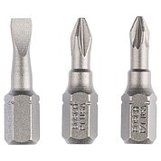 Біта Slotted Phillips Pozidriv Bosch Extra Hard 1/4" SL4,5 PH1 PZ1 3 шт. (2607001765)