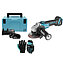 Угловая шлифмашина аккумуляторная Makita перчатки противоударные L (SET-DGA504RTJ-0226)