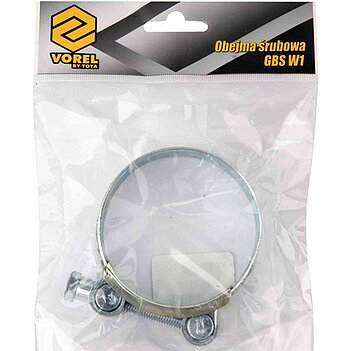 Хомут сталевий VOREL з гвинтовим затискачем GBS W1 24 х 68-73 мм 1 шт. (73803)