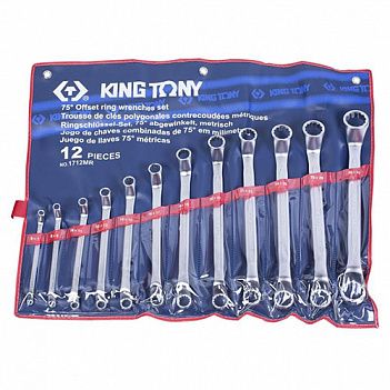 Набор ключей накидных King Tony 12ед. (1712MR)