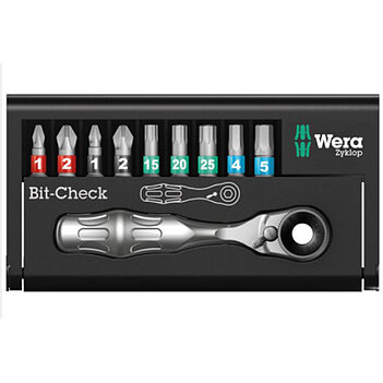 Набор бит WERA Zyklop Mini Bit-Check 10 BiTorsion 1 1/4" 10 шт. (05057418001)