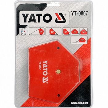 Угольник магнитный для сварки Yato (YT-0867)