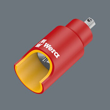 Головка торцева з бітою Hex діелектрична WERA 8740 A VDE HF Hex-Plus 1/4" 4 мм з фіксувальною функцією (05005901001)