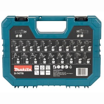 Набор фрез по дереву Makita 22 шт. (D-74778)