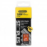 Скобы для степлера для крепления кабеля Stanleу 10мм 1000шт. (1-CT106T)