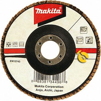 Круг пелюстковий шліфувальний Makita 125 мм х P40 (D-28335) Круг пелюстковий шліфувальний Makita 125 мм х P40 (D-28335)