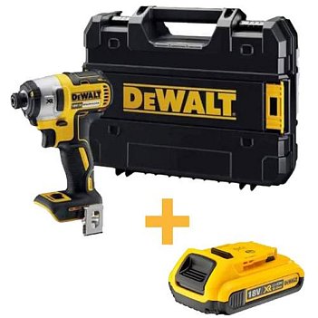 Аккумуляторный ударный шуруповерт DeWalt (DCF887NT+DCB183)