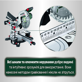 Пила торцовочная аккумуляторная Metabo KGS 18 LTX BL 254 (614254920)