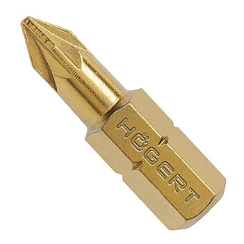 Біта Pozidriv Hoegert S2 1/4" PZ1 5 шт. (HT1S384) Біта Pozidriv Hoegert S2 1/4" PZ1 5 шт. (HT1S384)