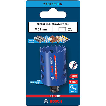 Коронка универсальная Bosch Tough Material PC Plus 51 мм (2608901887)