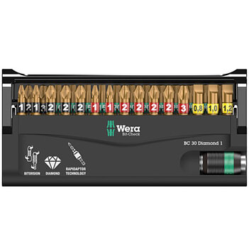 Набор бит WERA Bit-Check 30 Diamond 1 1/4" 30 шт. (05057431001)