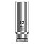 Головка торцева 6-гранна подовжена WERA 8790 HMA Deep Cr-V 1/4" 12 мм (05004509001)