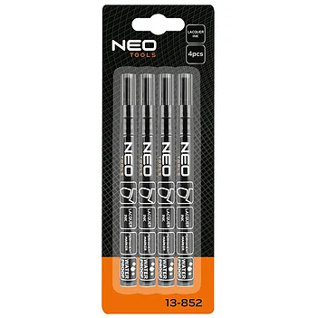 Маркер столярный Neo Tools 4 шт. черный (13-852)