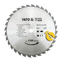 Диск пиляльний по дереву і пластику Yato 400х30х2,8 мм (YT-6085)