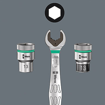 Головка торцева 6-гранна WERA Zyklop 8790 HMC Cr-V 1/2" 27 мм (05003615001)