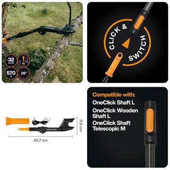 Сучкоріз контактний Fiskars OneClick без черенка (1080702)