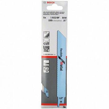 Полотно пиляльне по металу Bosch BiM Flexible for Metal 150мм 5шт (2608656014)