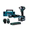 Гайковерт ударный аккумуляторный Makita + набор головок 6-гранных ударных 8 шт. + перчатки противоударные L (SET-TW005GD201-0826)