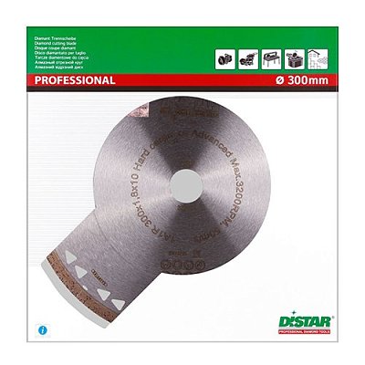 Диск алмазный сплошной Distar 1A1R Hard ceramics Advanced 300x25,4x1,8мм (11120528022)