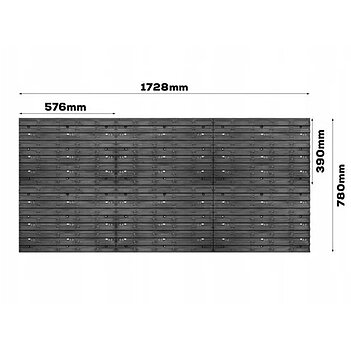 Панель для інструментів Kistenberg 174x78см + 74 контейнери Варіант №5 (1352314880)