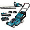 Газонокосилка аккумуляторная Makita + кусторез аккумуляторный (SET-DLM538CT2-0525)