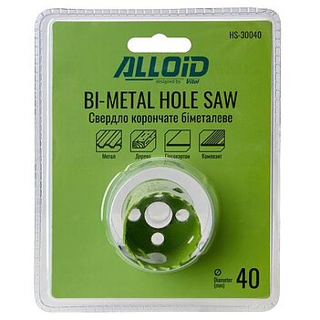 Коронка универсальная Alloid Bi-Metal 40 мм (HS-30040)