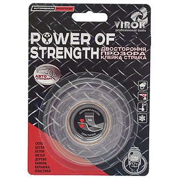 Скотч двухсторонний Virok Power of strength 19 мм х 5 м 1 шт. (23V107)