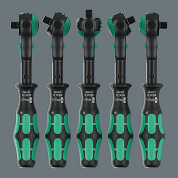 Тріскачка з шарніром WERA Zyklop Speed 8000 C Black Edition 1/2" 72 зубці (05135882001)