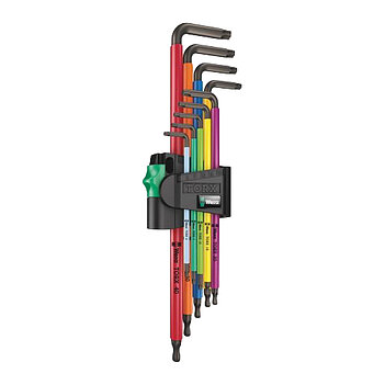 Набір ключів Torx / Torx Ball Г-подібних подовжених WERA 967/9 TX XL Multicolour 1 9 шт. з кулею (05024480001) Набір ключів Torx / Torx Ball Г-подібних подовжених WERA 967/9 TX XL Multicolour 1 9 шт. з кулею (05024480001)