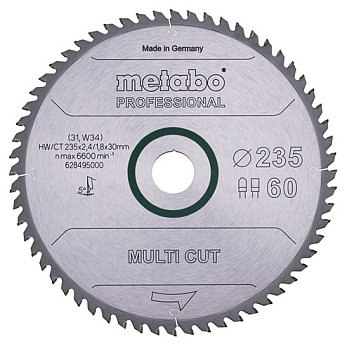 Диск пильный универсальный Metabo 235x30x2,6мм (628495000)