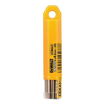 Сверло по металлу DeWALT EXTREME INDUSTRIAL COBALT 4,5x80мм 10шт (DT4927)