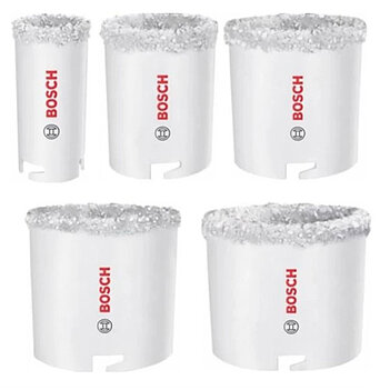 Набір алмазних коронок по плитці Bosch Brick and Soft Tile 5 шт. (2608594539)