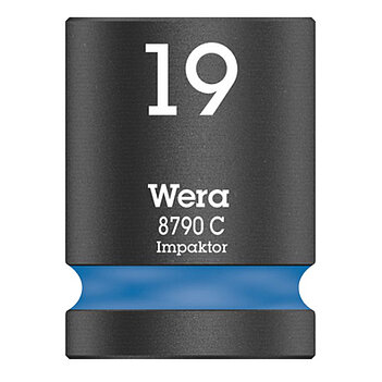 Головка торцевая 6-гранная ударная WERA 8790 C Impaktor 1/2" 19 мм (05004576001)