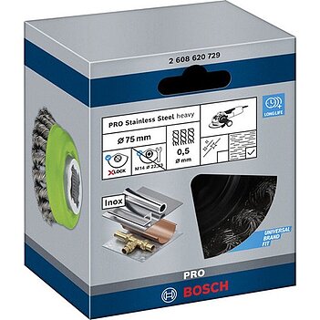 Щетка проволочная Bosch 75 мм (2608620729)