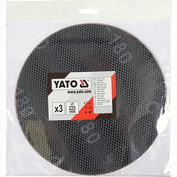 Шлифовальный круг Yato 225 мм Р180 3шт (YT-845853)