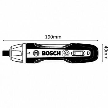 Аккумуляторная отвертка-шуруповерт Bosch GO (06019H2100)
