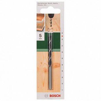 Сверло по дереву Bosch 5x85мм 1шт (2609255202)