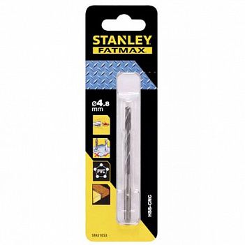 Сверло по металлу Stanley HSS-CNC 4,8x86мм 1шт (STA51053)