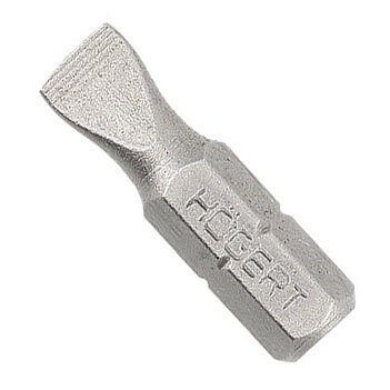 Біта Slotted Hoegert S2 1/4" SL6,0 5 шт. (HT1S332)