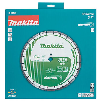 Диск алмазный сегментированный Makita DIAMAK 350х3,2х25,4мм 1шт (D-80139)