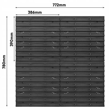 Панель для інструментів Kistenberg 78х78см + 18 контейнерів Варіант №60 (1432414299)