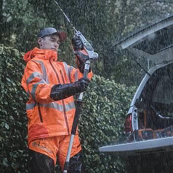 Штаны от дождя Husqvarna Technical Vent High Viz размер XL/58-60 (5976627-58)