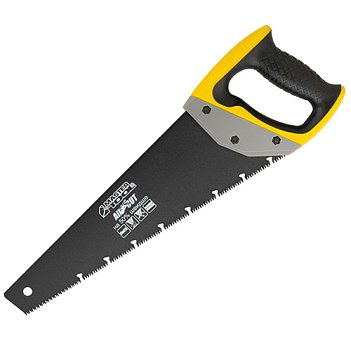 Ножовка по дереву универсальная MASTERTOOL BLACK ALLIGATOR 9TPI MAX CUT 350мм (14-2435)